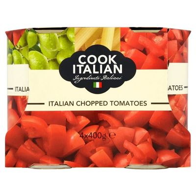 Cook Italian Chopped Tomatoes (4x400g)