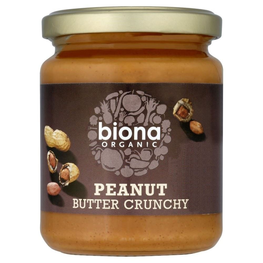 Biona Organic Peanut Butter Crunchy with Sea Salt (250g