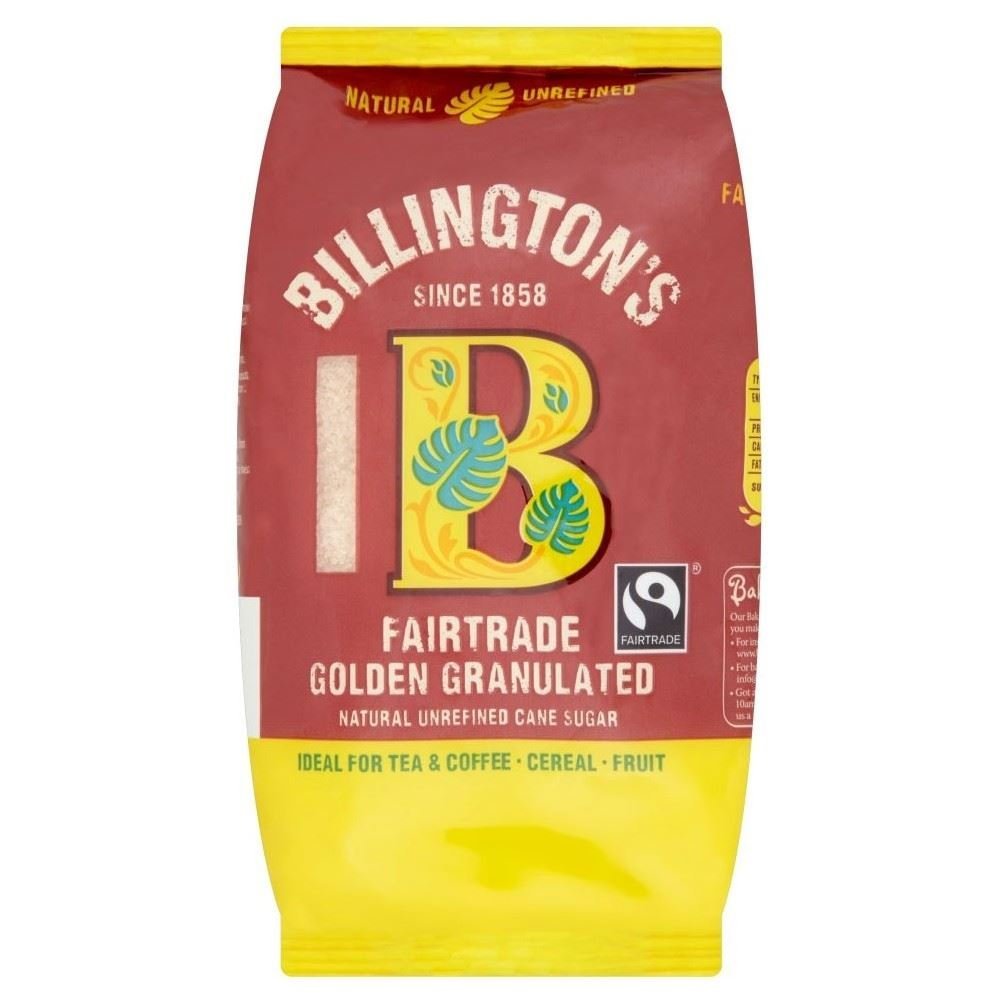 Billington's Fairtrade Natural Golden Granulated Sugar (500g)