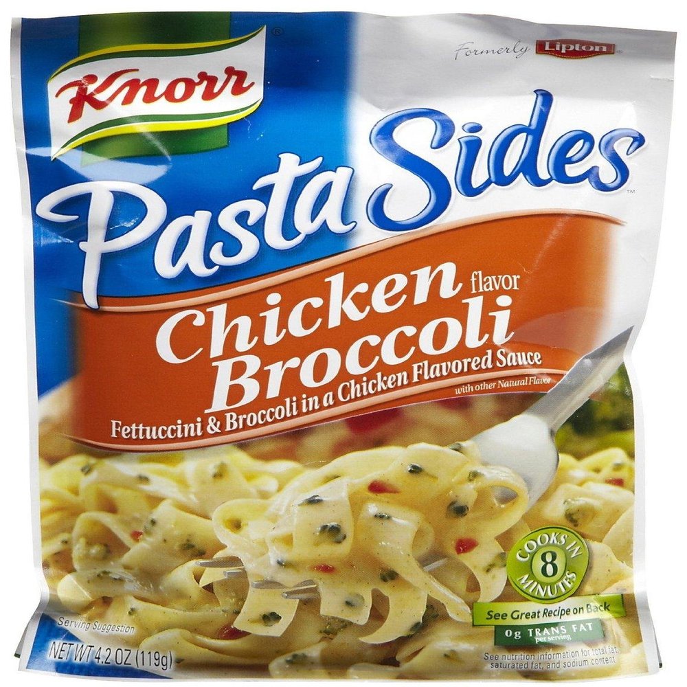 Knorr Pasta Sides: Chicken & Broccoli (Pack of 4) 4.2 oz Bags