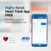 A&D Medical Digital Body Weight Scale - UC-352BLE - Bluetooth Bathroom Weight Machine, Syncs with A&D Heart Track App - 450lb (200kg) - Batteries Included, FSA/HSA Eligible, Black view 3