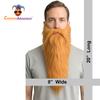 Costume Adventure Fake Beard Blonde Hillbilly Beard Dwarf Beard Rockstar Beard One Size Auburn Blonde view 2