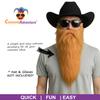 Costume Adventure Fake Beard Blonde Hillbilly Beard Dwarf Beard Rockstar Beard One Size Auburn Blonde view 4