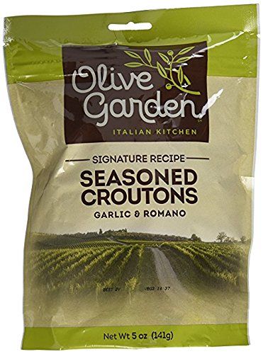 Olive Garden , Seasoned Croutons, Garlic And Romano, 5 Ounce Bag (Pack Of 3)