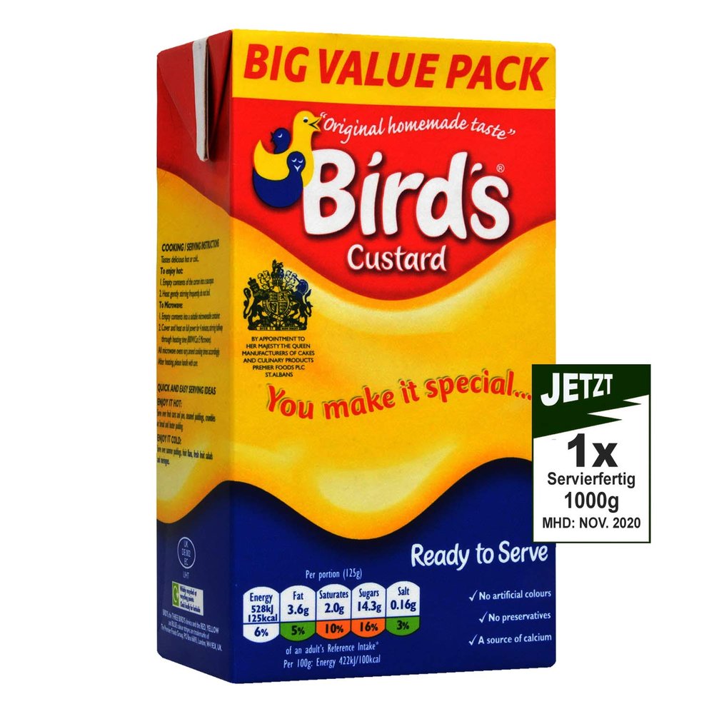 Bird's Ready To Serve Custard 1kg