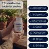 Combocillus Capsules | 7 Key Strains Of Good Bacteria | 10 Billion Live Bio Cultures | Vegan Capsules Made In The UK | Pot Of 90 Capsules | L Bulgaricus, L Acidophilis, L Rhamnosus, L Casei, B Breve, L Plantarum & B Bifidum view 4