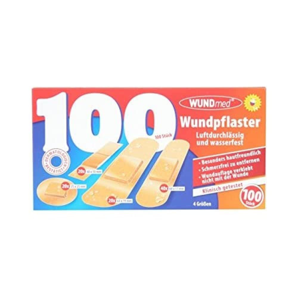 100 x 4 mm Adhesive Plaster Assorted Sizes Breathable & Waterproof