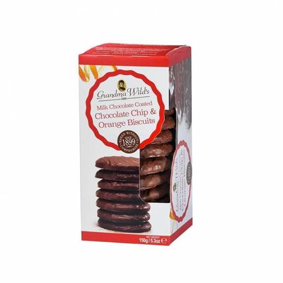 Grandma Wild's - Milk Chocolate Chip & Orange Biscuits - 150g