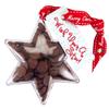 ButtonChocs Christmas Chocolate Small Star - Wish Upon A Star. A little Belgian Milk Chocolate Gift for Christmas. view 1