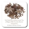 ButtonChocs Christmas Chocolate Small Star - Wish Upon A Star. A little Belgian Milk Chocolate Gift for Christmas. view 4