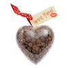 ButtonChocs Valentines Chocolate Heart - Love You. Belgian Milk Chocolate Valentines Gift. view 1