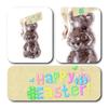 ButtonChocs Easter Chocolate Standing Bunny. Belgian Milk Chocolate Easter Gift. view 2
