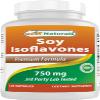 Best Naturals Soy Isoflavones 750 Mg 120 Capsules (120 Count (Pack of 1)) view 1