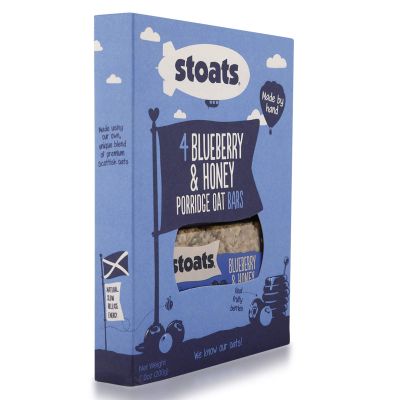 Stoats Blueberry and Honey Porridge Oat Bars, 200 g