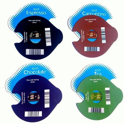 4 REUSEABLE ICE T-DISCS FOR TASSIMO. FOR CAPPUCCINOS, COFFEE, TEA AND CHOCOLATE