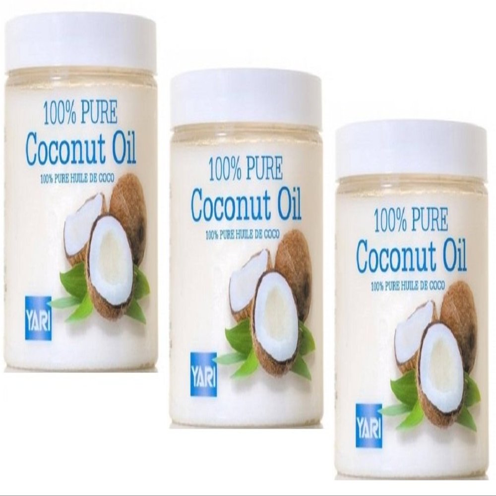 3x Yari 100% Pure Coconut Oil Refined 500 ml