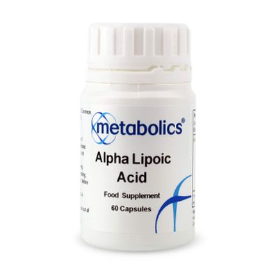 100mg Alpha Lipoic Acid or ALA, 60 Capsules, Vegan Friendly Cardiovascualr Support from Metabolics, 100% Natural, No Synthetic Binders or Fillers, Made in The UK