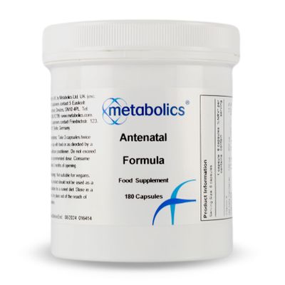 Metabolics Antenatal Prenatal & Breastfeeding Vitamins for Women | 400g Methylfolate, Iron, Iodine | UK Made, Vegan | Multi Vitamins & Folic Acid Pregnancy Support | 180 Caps