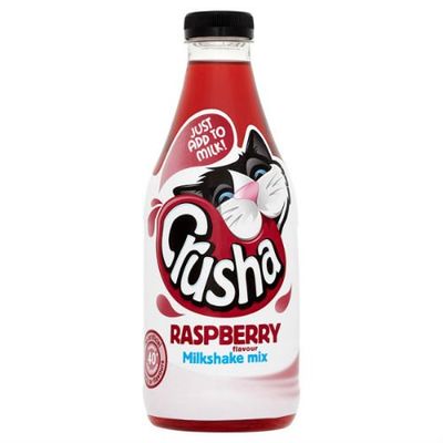 Crusha Milkshake Mix Raspberry Flavour 1 Litre Case of 12