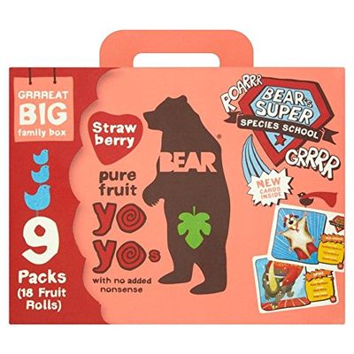 Bear Pure Fruit Yoyos Strawberry 9 x 20g