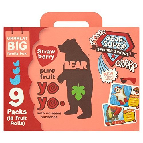 Bear Pure Fruit Yoyos Strawberry 9 x 20g