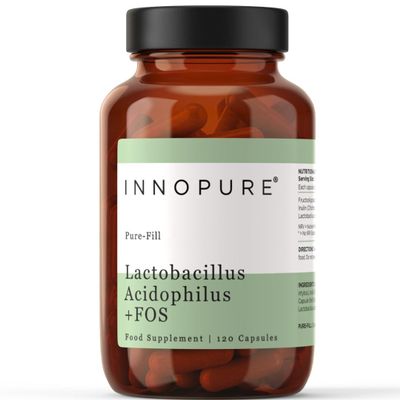 INNOPURE Acidophilus Probiotic & Prebiotic 120 Capsules (4 Month Supply) 1-a-Day Vegan Bio Cultures Complex, Pure-Fill Clean Label, 5 Billion CFU, UK Made