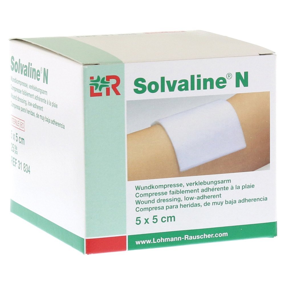 Solvaline N Sterile Dressing 5 x 5 cm Pack of 25
