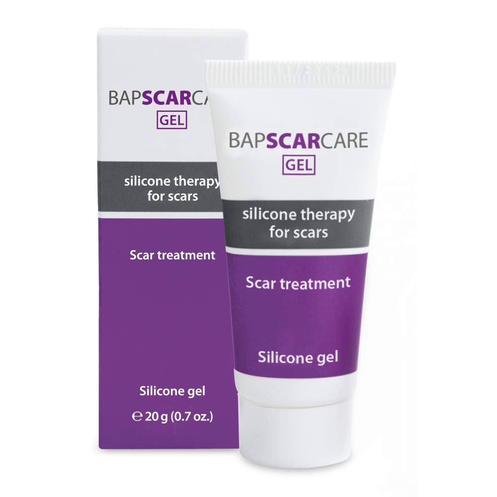 Bapscarcare Silicone Scar Gel | Ideal Scar Treatment for Face, Neck, and Hand Scars | Effective on Old and New Scars | Non-Sticky & Non-Greasy | 20g