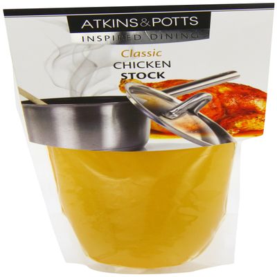 Atkins & Potts Chicken Stock (Pack of 3)
