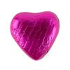 Rose Pink Foil Wrapped Milk Chocolate Hearts Wedding Party Table Favour 100 Pk view 2