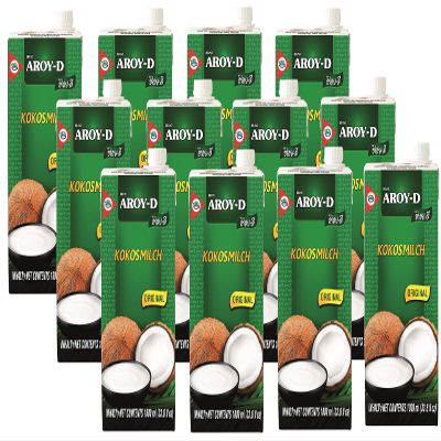Aroy-D coconut milk 12 x 1L (with E435)