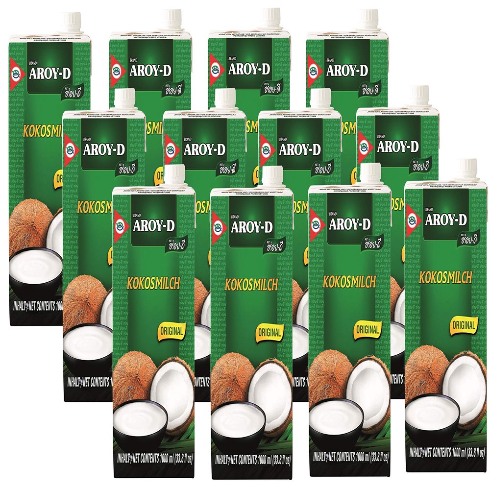 Aroy-D coconut milk 12 x 1L (with E435)
