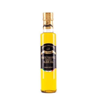 La Rustichella - White Truffle Olive Oil 250 ml - 100% Made in Italy | Vegan, Gluten-Free, Cholesterol-Free