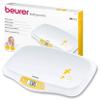 Beurer BY80 Baby Scale | Digital baby weighing scale with large LCD screen | Curved platform for comfort and safety | Tare and hold functions for easy weighing | 20kg load capacity | Easy wipe-clean view 1