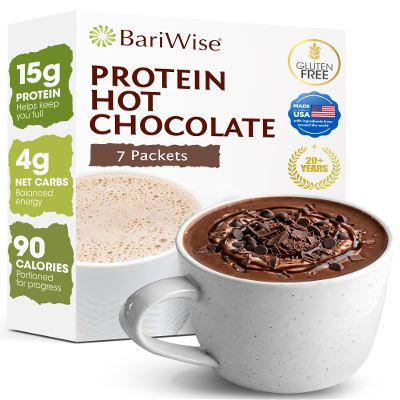 BariWise 15g High Protein Hot Chocolate - Chocolate (7 Servings/Box)
