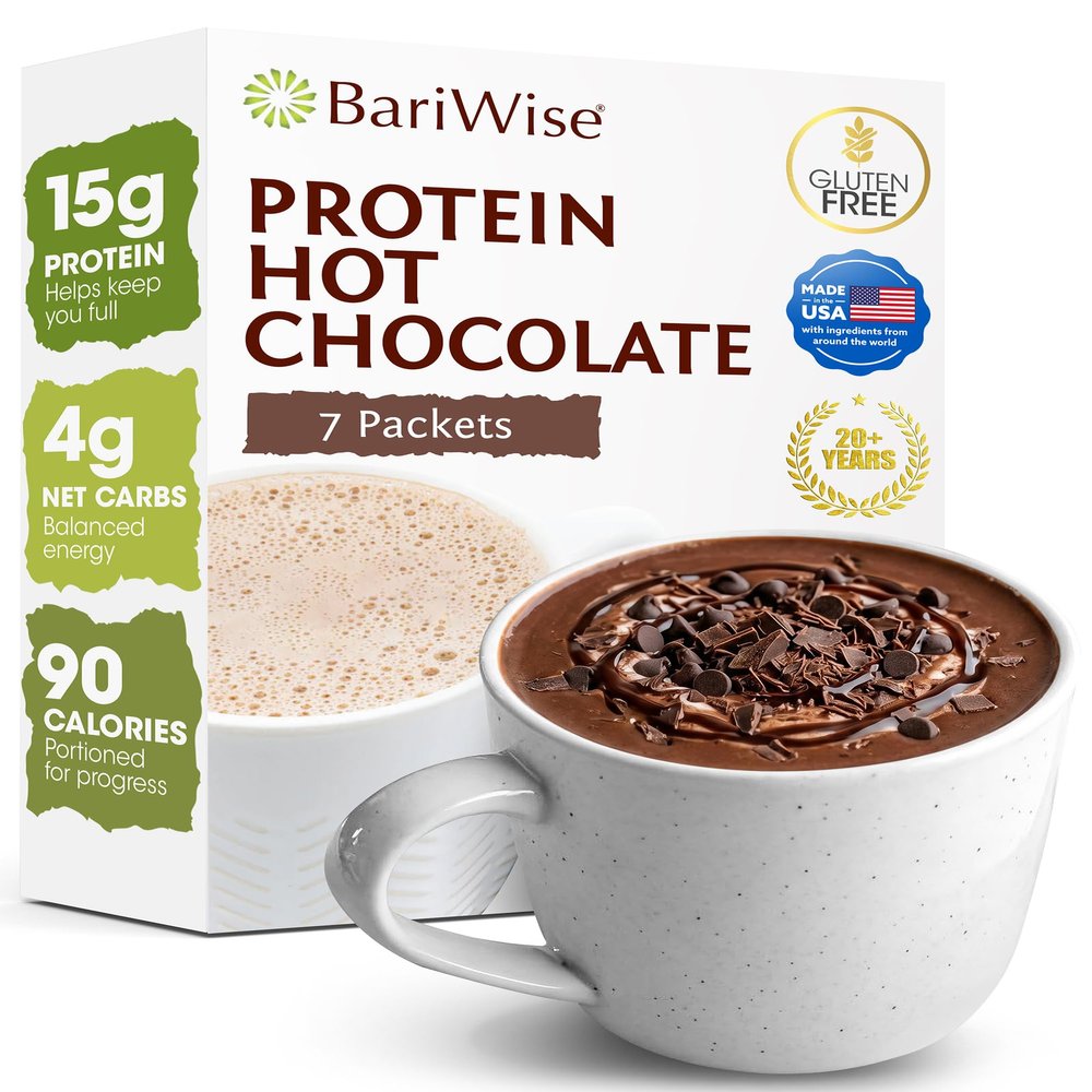 BariWise 15g High Protein Hot Chocolate - Chocolate (7 Servings/Box)