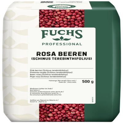 Fuchs Professional - Pink Berries | 500 g in a Recyclable Bag | Unground red Pepper (shinus Fruits) | Professional Quality for Bulk consumers and Restaurants