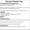 Glycine Powder 1Kg | Pure L-Glycine | Vegan Friendly, GMO Free view 2