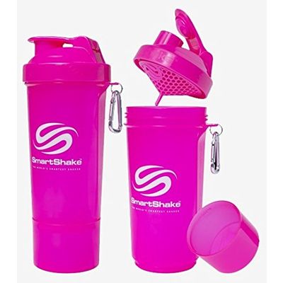 2 Pack x Smartshake SLIM Neon Pink (500ml) - Smartshake