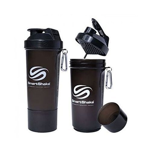 2 Pack x Smartshake SLIM Gunsmoke (500ml) - Smartshake