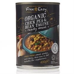 12 Pack x Organic Chickpea & Bean Tagin (400g) - Free Natural