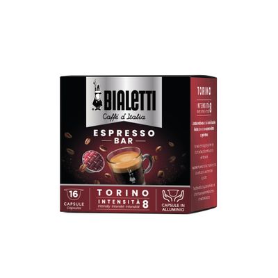 Bialetti Instant Espresso Pods  Torino Roast, Compatible with Gioia Machines, Single Serve Capsules, Rich Italian Flavor (16 Count)