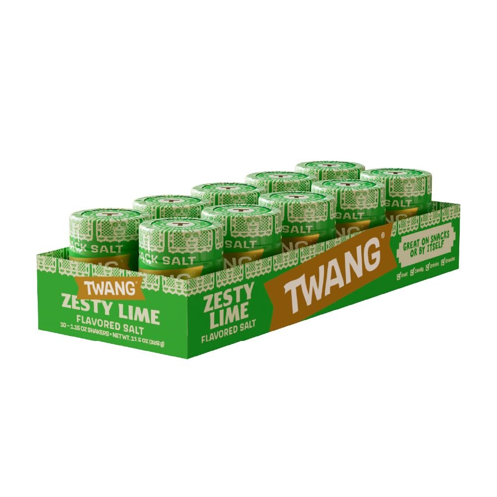 Twangerz Lime Salt, 1.15-Ounce Shakers (Pack of 10)
