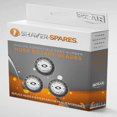 3 Compatible HQ56 HQ3 HQ4 HQ5 HQ55 Rotary Razor Shaver Blades Head FOILS for Philips