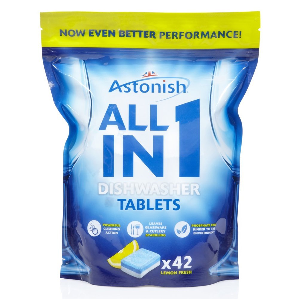 Astonish All in 1 Dishwasher Tablets Lemon 4x42's (168)
