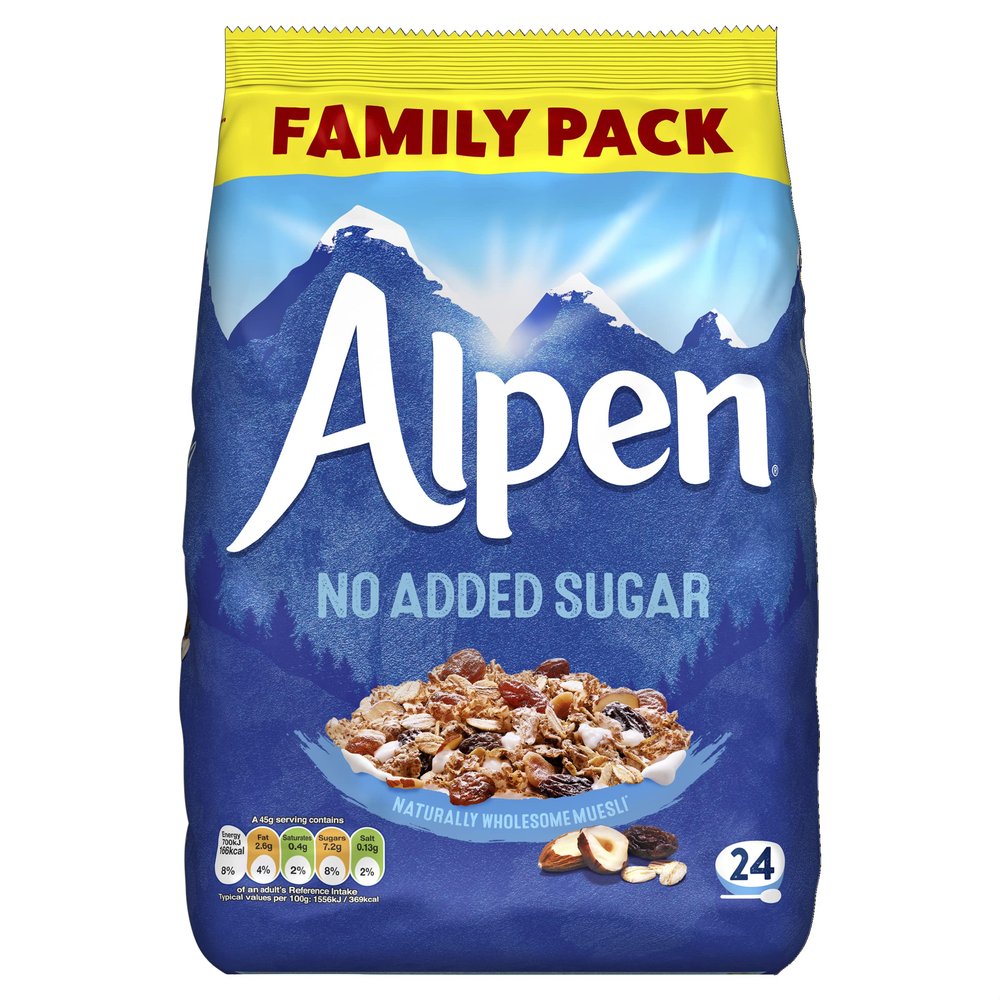 Alpen Muesli No Added Sugar, 1.1kg