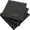 20 LUXURY 3 PLY BLACK PAPER NAPKINS - 33cm x 33cm Ideal for weddings, christenings, parties, bbq's etc view 1