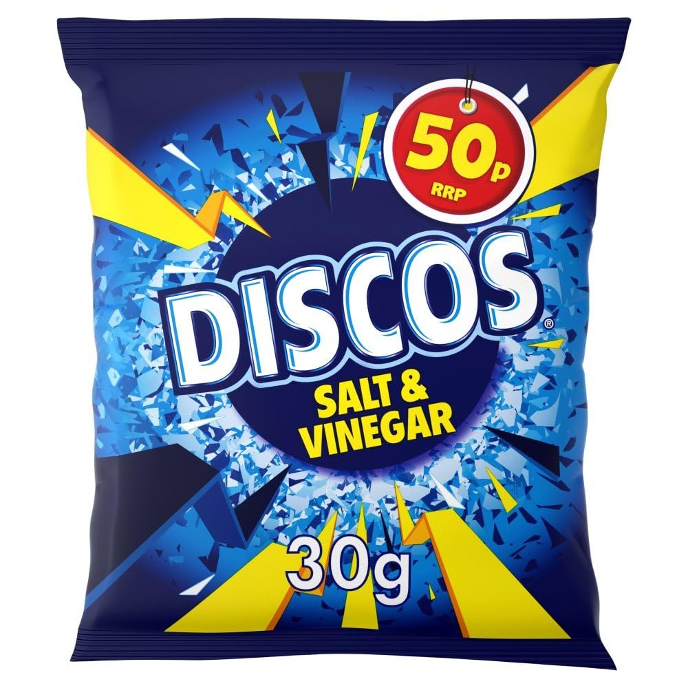 KP DISCOS SALT & VINEGAR CRISPS 30x34g