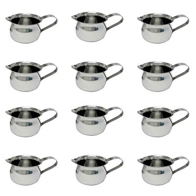 Update International BC-3 Stainless Bell Creamer, 3-Ounce, 2-1/4-Inch, Set of 12, Steel
