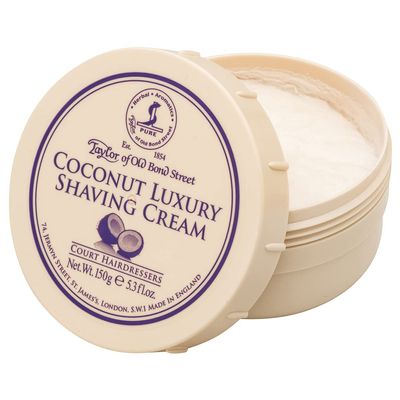 Taylor of Old Bond Street Coconut Shaving Cream 150g, Unisex Shaving Cream and Soap